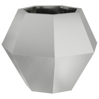 Produktbild för Planteringskärl Silver 50 x 50 x 40 cm Galvaniserat Stål