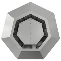 Produktbild för Planteringskärl 2 pcs Silver 50 x 50 x 40 cm Galvaniserat Stål
