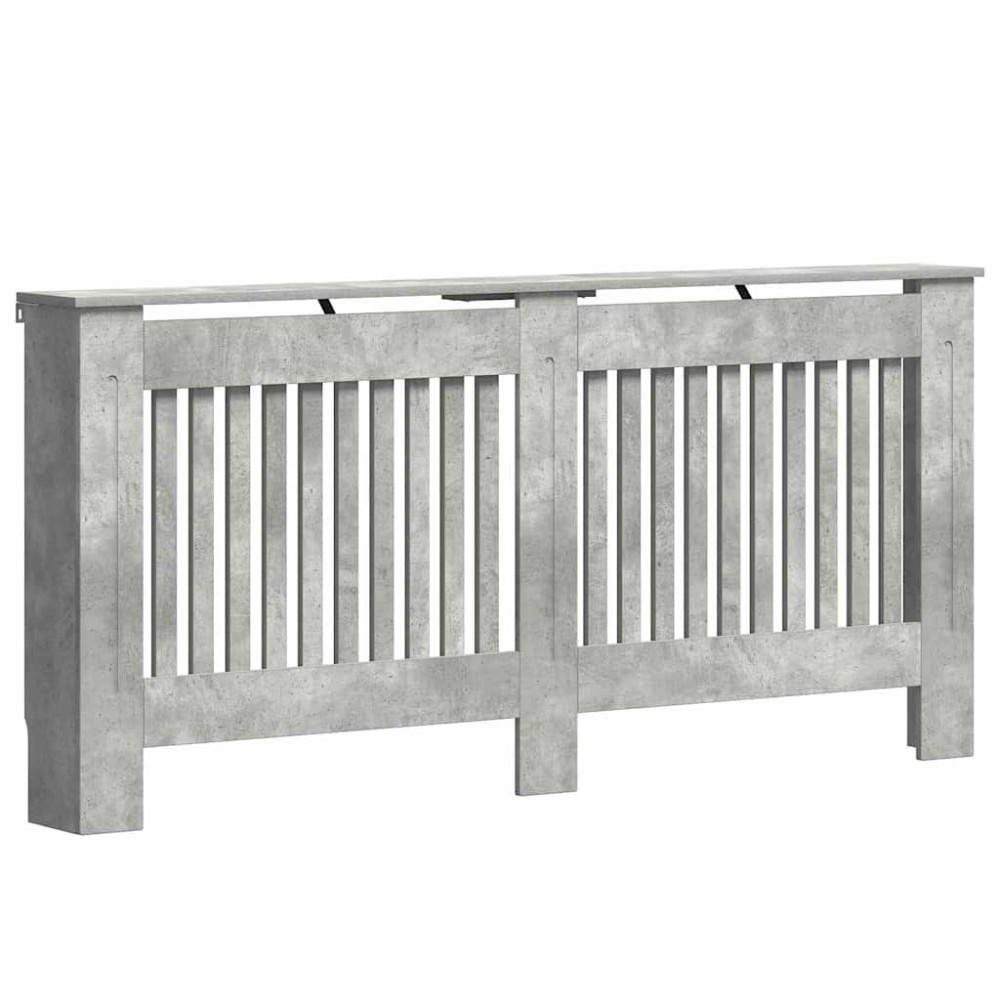 Produktbild för Radiatorlock Betonggrå 172 x 19 x 81,5 cm Konstruerat trä