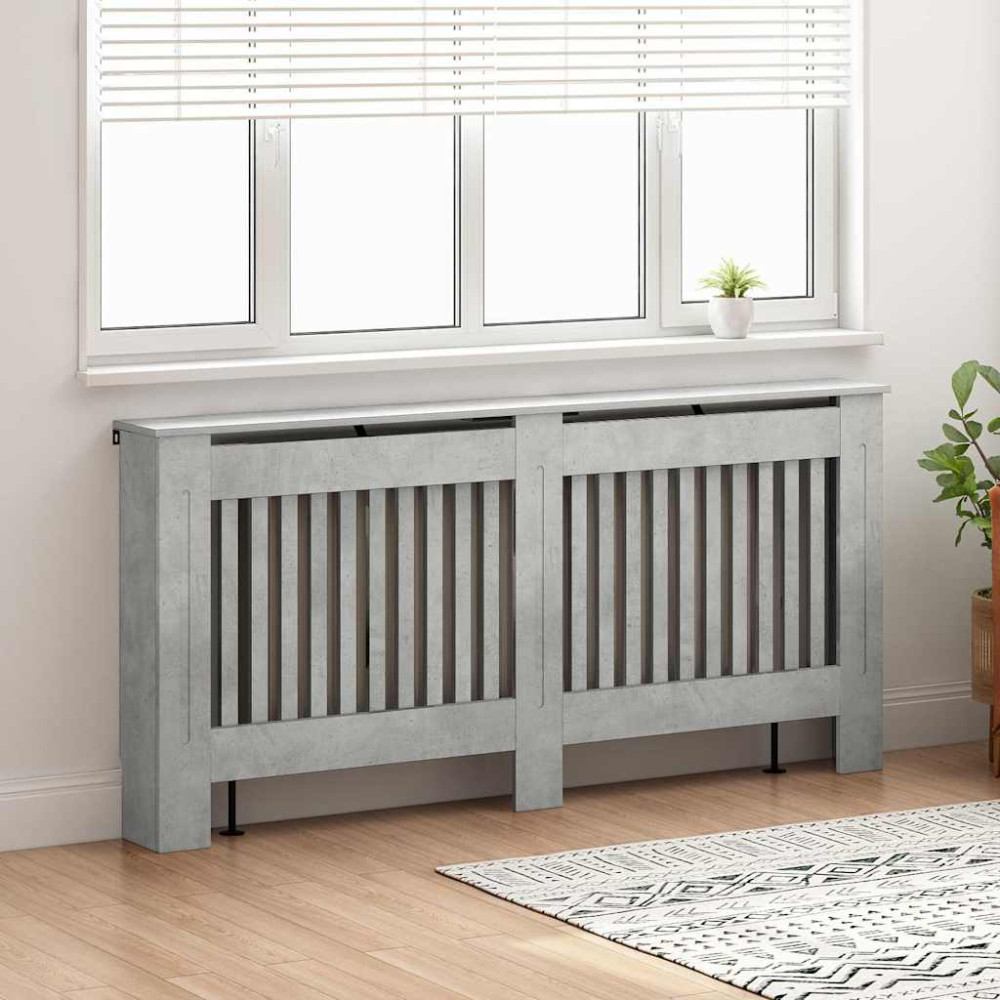 Produktbild för Radiatorlock Betonggrå 172 x 19 x 81,5 cm Konstruerat trä