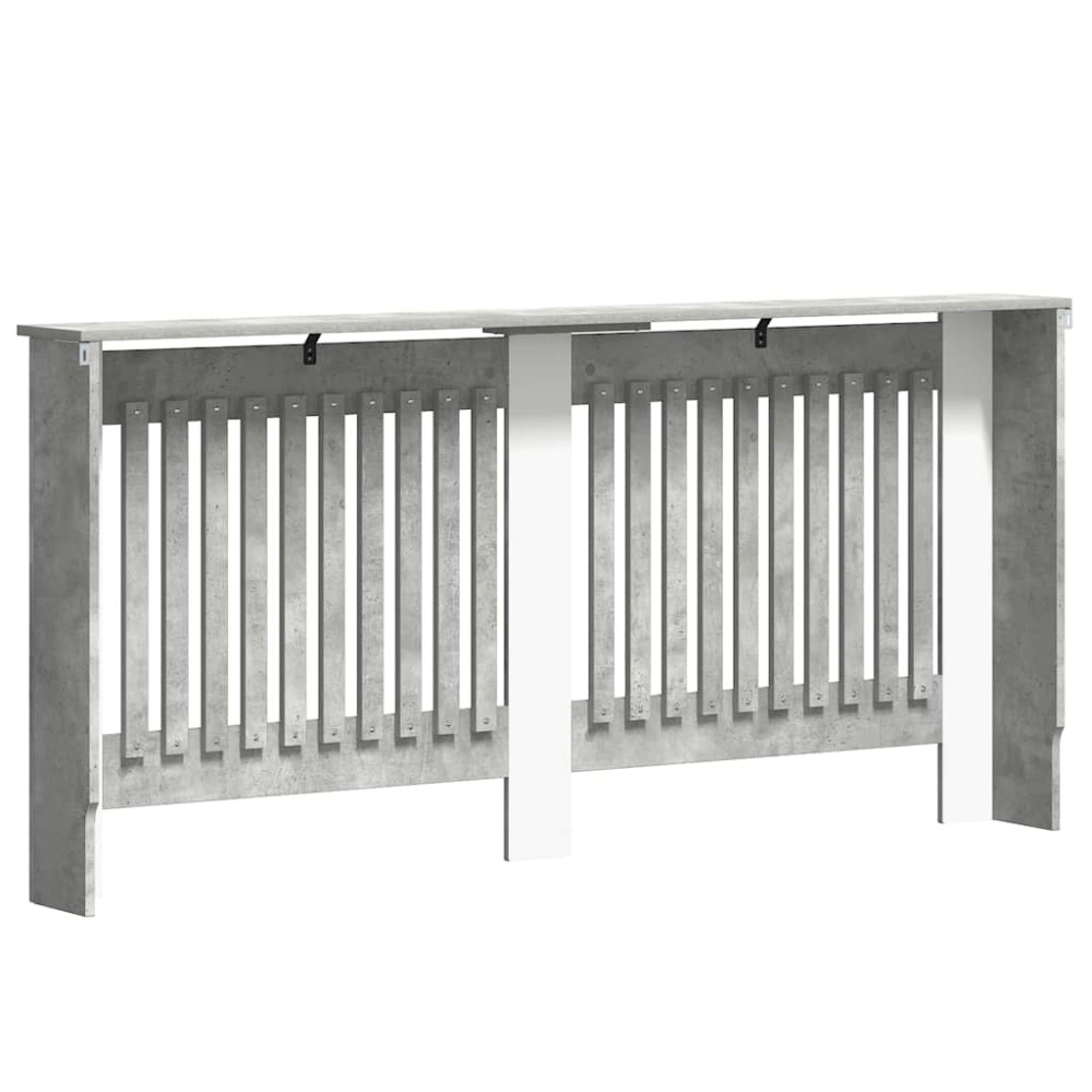 Produktbild för Radiatorlock Betonggrå 172 x 19 x 81,5 cm Konstruerat trä