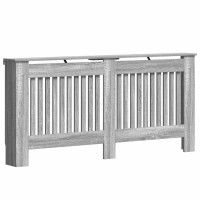 Produktbild för Radiatorlock Grå Sonoma 172 x 19 x 81,5 cm Konstruerat trä