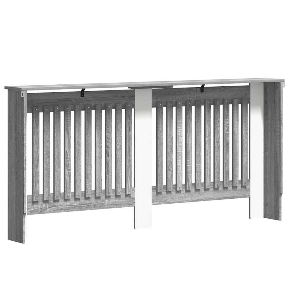Produktbild för Radiatorlock Grå Sonoma 172 x 19 x 81,5 cm Konstruerat trä