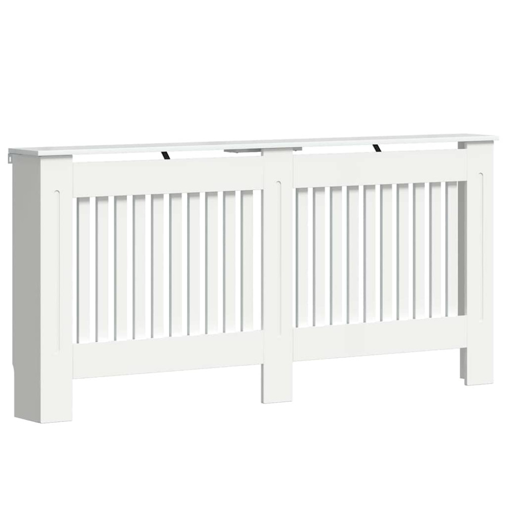 Produktbild för Radiatorlock Högblanka vita 172 x 19 x 81,5 cm Konstruerat trä