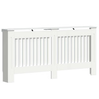 Produktbild för Radiatorlock Högblanka vita 172 x 19 x 81,5 cm Konstruerat trä