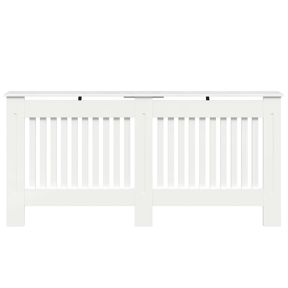 Produktbild för Radiatorlock Högblanka vita 172 x 19 x 81,5 cm Konstruerat trä