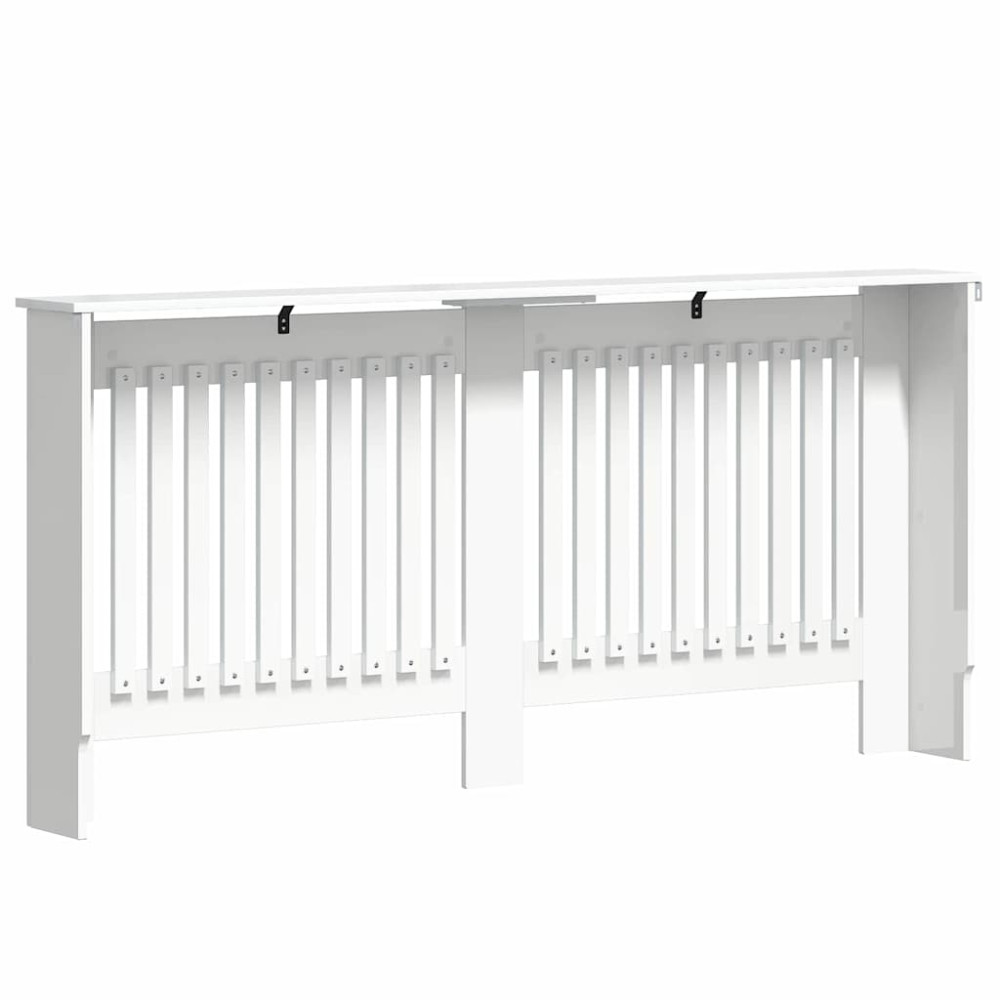 Produktbild för Radiatorlock Högblanka vita 172 x 19 x 81,5 cm Konstruerat trä