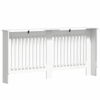 Produktbild för Radiatorlock Högblanka vita 172 x 19 x 81,5 cm Konstruerat trä