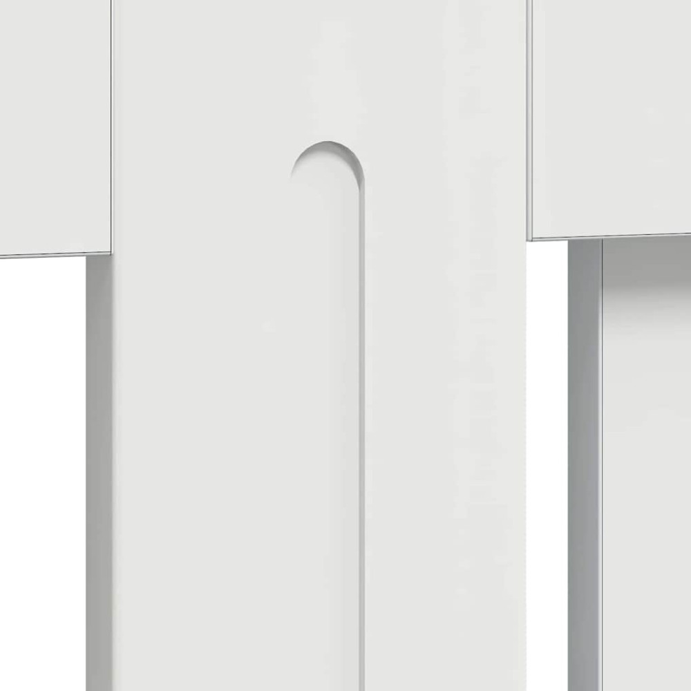 Produktbild för Radiatorlock Högblanka vita 172 x 19 x 81,5 cm Konstruerat trä