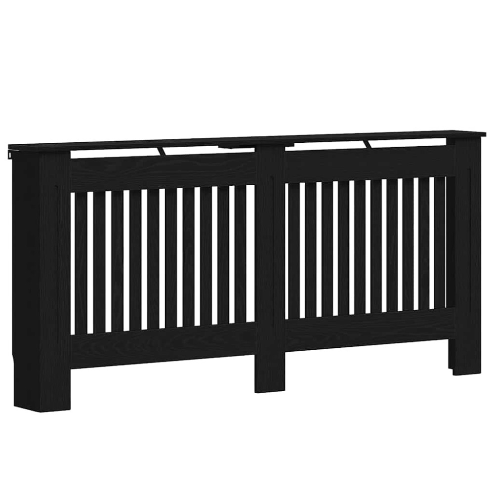 Produktbild för Radiatorlock Svart Ek 172 x 19 x 81,5 cm Konstruerat trä