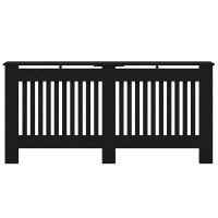 Produktbild för Radiatorlock Svart Ek 172 x 19 x 81,5 cm Konstruerat trä