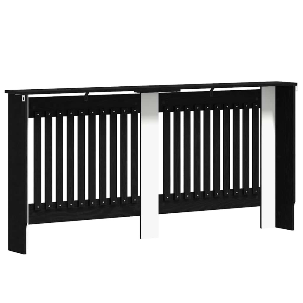 Produktbild för Radiatorlock Svart Ek 172 x 19 x 81,5 cm Konstruerat trä
