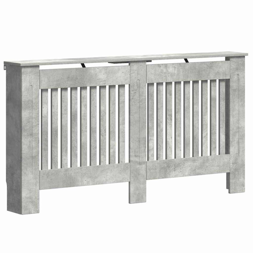 Produktbild för Radiatorlock Betonggrå 152 x 19 x 81,5 cm Konstruerat trä