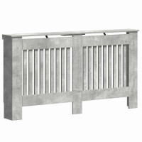 Produktbild för Radiatorlock Betonggrå 152 x 19 x 81,5 cm Konstruerat trä
