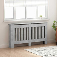 Produktbild för Radiatorlock Betonggrå 152 x 19 x 81,5 cm Konstruerat trä