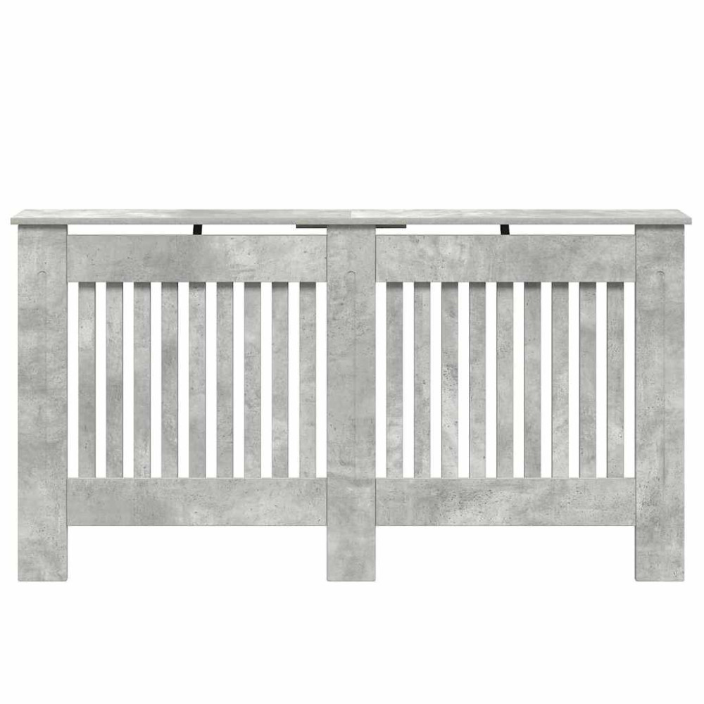 Produktbild för Radiatorlock Betonggrå 152 x 19 x 81,5 cm Konstruerat trä