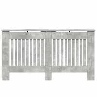 Produktbild för Radiatorlock Betonggrå 152 x 19 x 81,5 cm Konstruerat trä