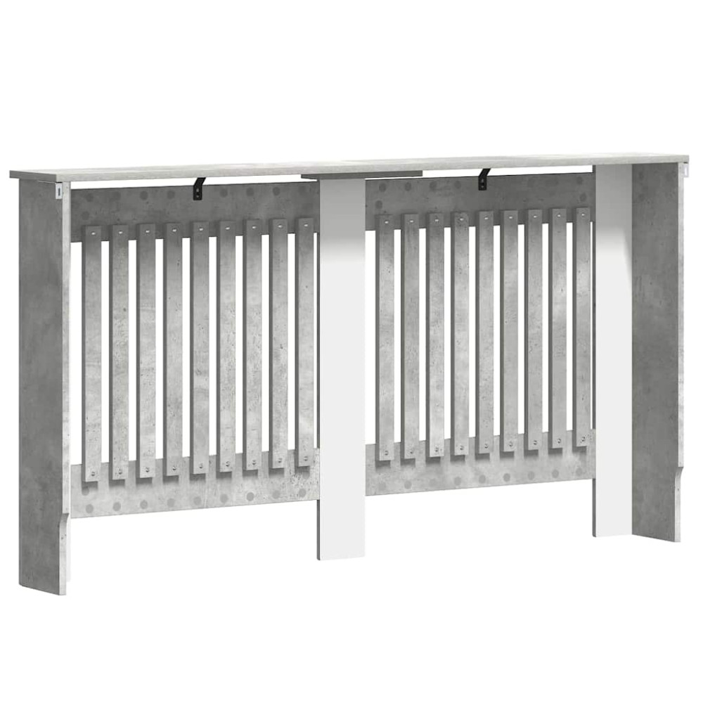 Produktbild för Radiatorlock Betonggrå 152 x 19 x 81,5 cm Konstruerat trä