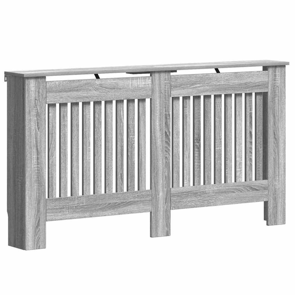 Produktbild för Radiatorlock Grå Sonoma 152 x 19 x 81,5 cm Konstruerat trä
