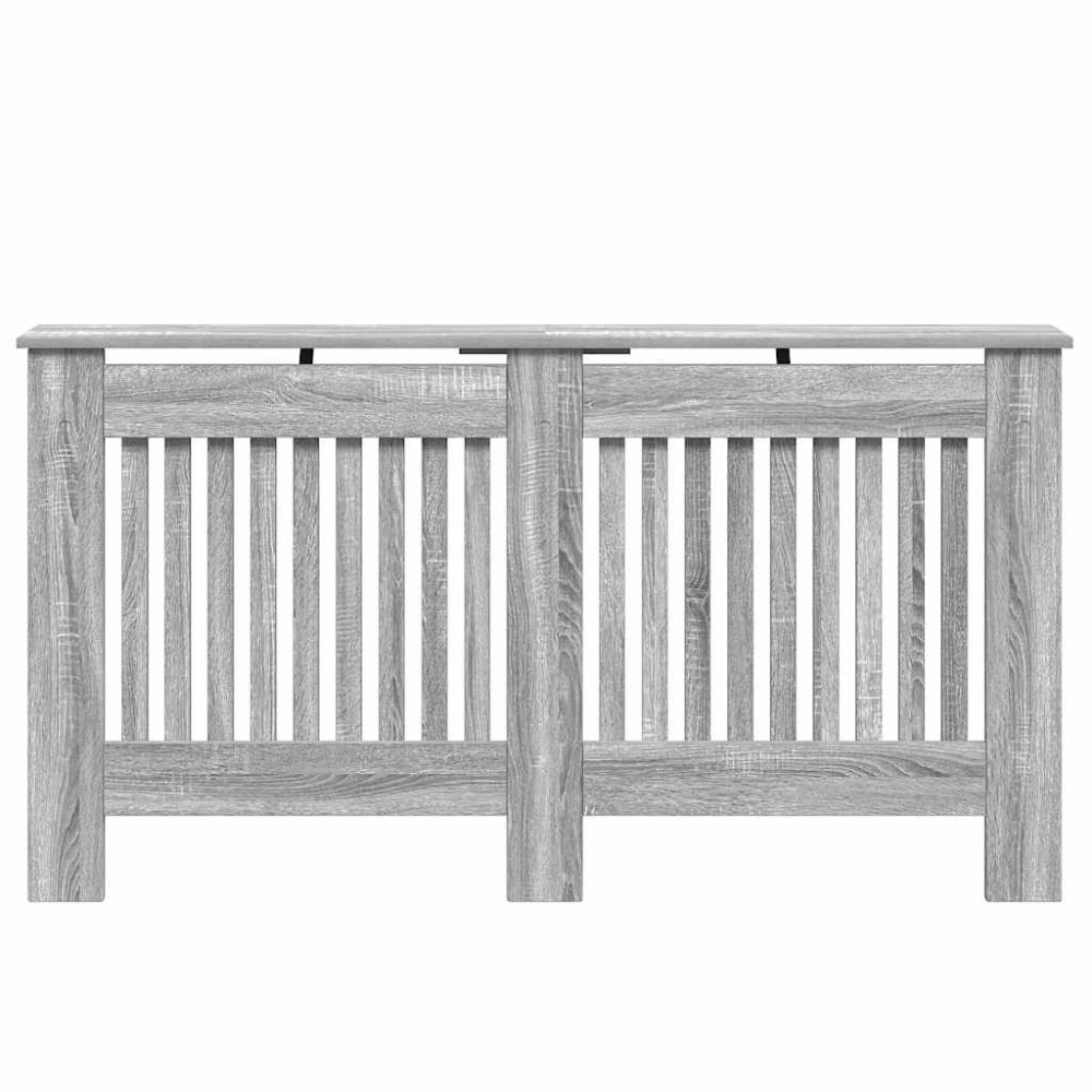 Produktbild för Radiatorlock Grå Sonoma 152 x 19 x 81,5 cm Konstruerat trä