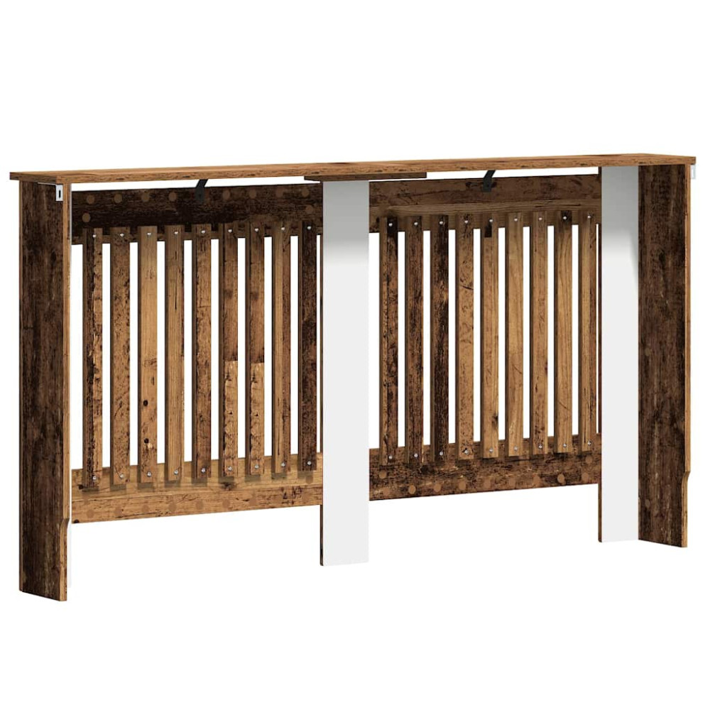 Produktbild för Radiatorlock Gammalt trä 152 x 19 x 81,5 cm Konstruerat trä