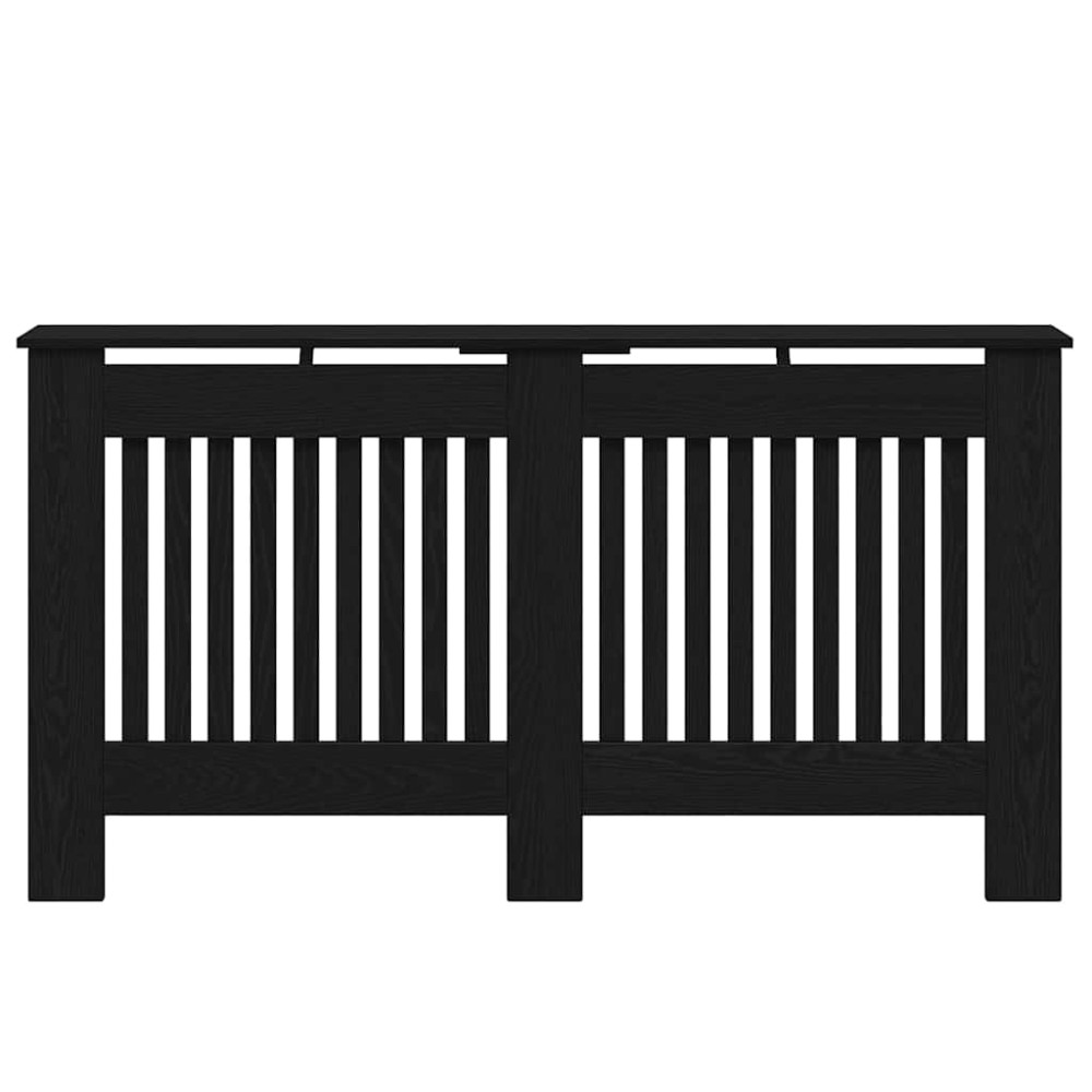 Produktbild för Radiatorlock Svart Ek 152 x 19 x 81,5 cm Konstruerat trä