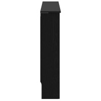Produktbild för Radiatorlock Svart Ek 152 x 19 x 81,5 cm Konstruerat trä