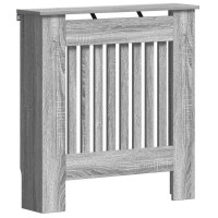 Produktbild för Radiatorlock Grå Sonoma 78 x 19 x 81,5 cm Konstruerat trä