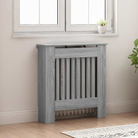 Produktbild för Radiatorlock Grå Sonoma 78 x 19 x 81,5 cm Konstruerat trä