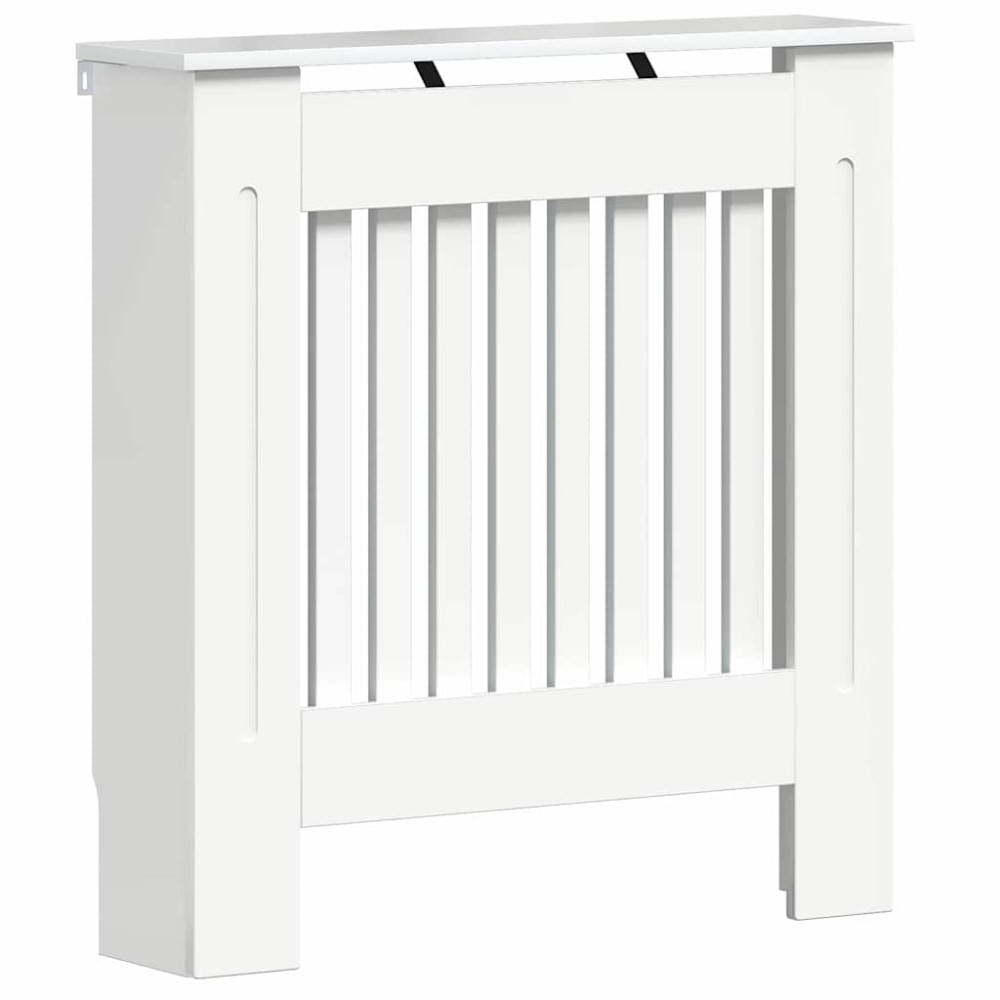 Produktbild för Radiatorlock Högblanka vita 78 x 19 x 81,5 cm Konstruerat trä