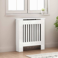Produktbild för Radiatorlock Högblanka vita 78 x 19 x 81,5 cm Konstruerat trä