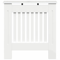 Produktbild för Radiatorlock Högblanka vita 78 x 19 x 81,5 cm Konstruerat trä