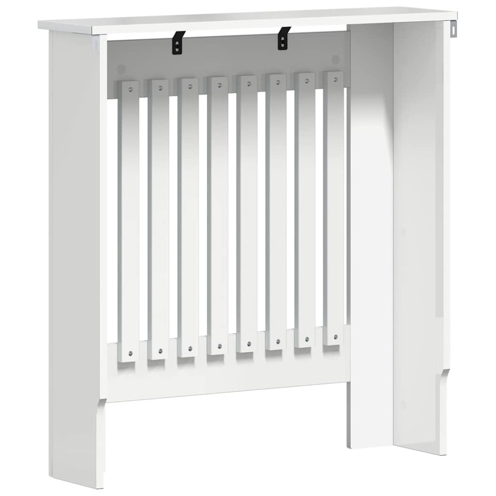 Produktbild för Radiatorlock Högblanka vita 78 x 19 x 81,5 cm Konstruerat trä