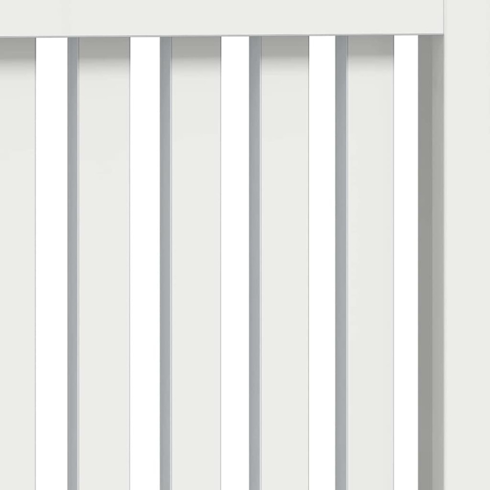 Produktbild för Radiatorlock Högblanka vita 78 x 19 x 81,5 cm Konstruerat trä