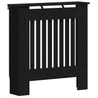 Produktbild för Radiatorlock Svart Ek 78 x 19 x 81,5 cm Konstruerat trä