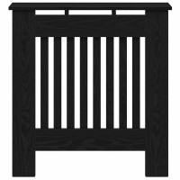Produktbild för Radiatorlock Svart Ek 78 x 19 x 81,5 cm Konstruerat trä