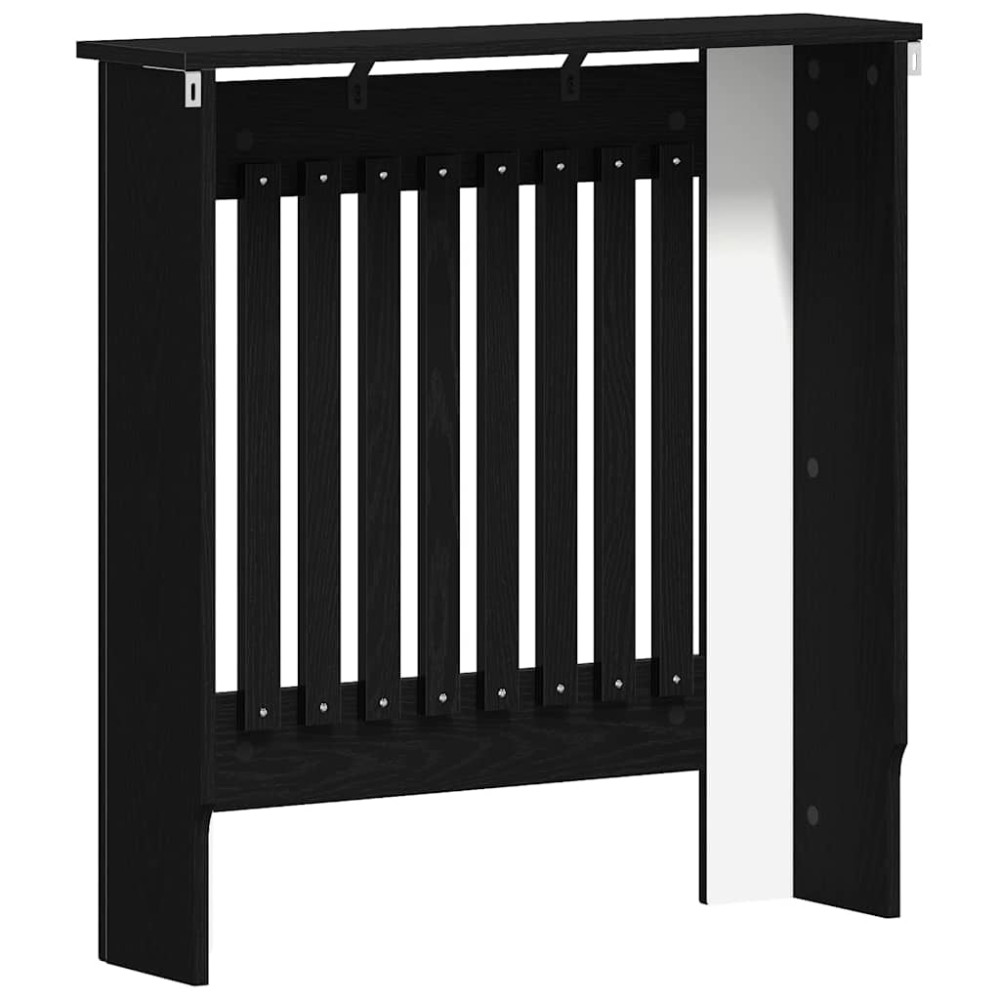 Produktbild för Radiatorlock Svart Ek 78 x 19 x 81,5 cm Konstruerat trä