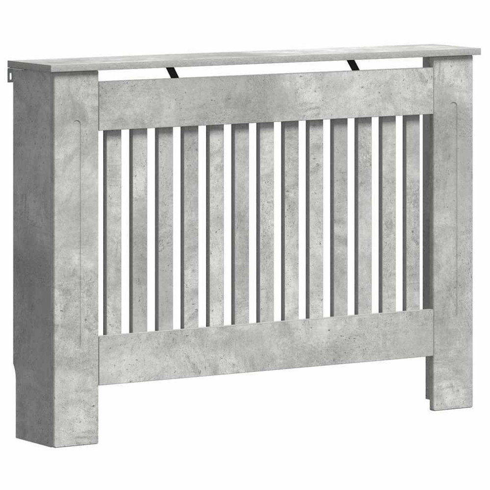 Produktbild för Radiatorlock Betonggrå 112 x 19 x 81,5 cm Konstruerat trä