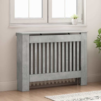 Produktbild för Radiatorlock Betonggrå 112 x 19 x 81,5 cm Konstruerat trä