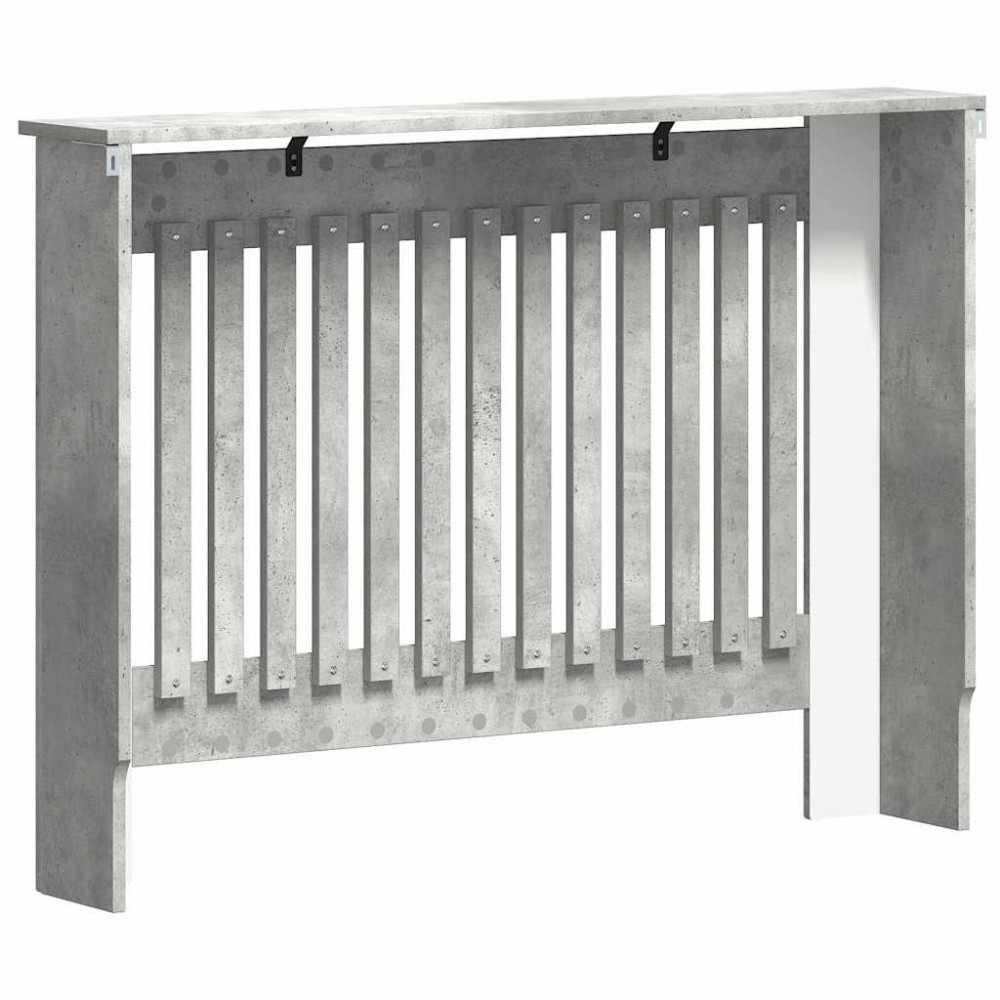 Produktbild för Radiatorlock Betonggrå 112 x 19 x 81,5 cm Konstruerat trä