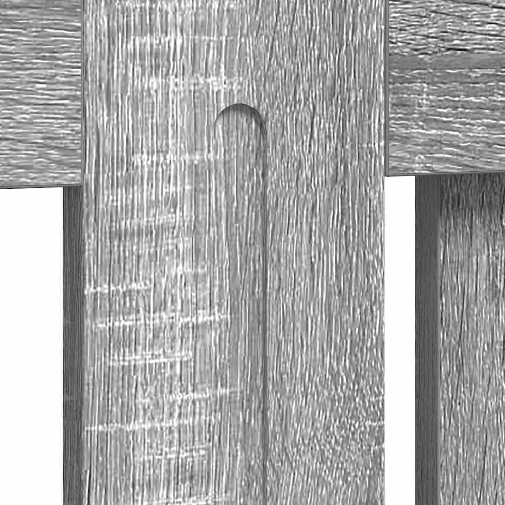 Produktbild för Radiatorlock Grå Sonoma 112 x 19 x 81,5 cm Konstruerat trä