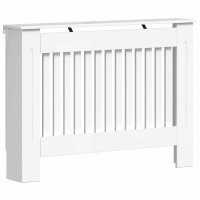 Produktbild för Radiatorlock Vit högglans 112 x 19 x 81,5 cm Konstruerat trä