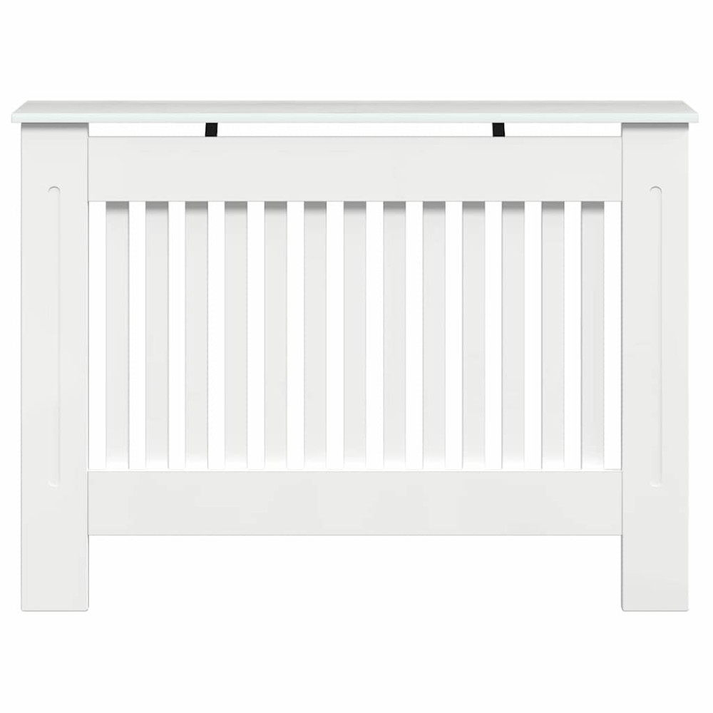Produktbild för Radiatorlock Vit högglans 112 x 19 x 81,5 cm Konstruerat trä