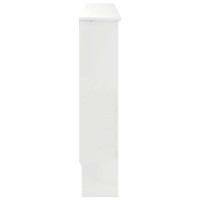 Produktbild för Radiatorlock Vit högglans 112 x 19 x 81,5 cm Konstruerat trä