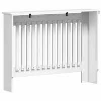 Produktbild för Radiatorlock Vit högglans 112 x 19 x 81,5 cm Konstruerat trä
