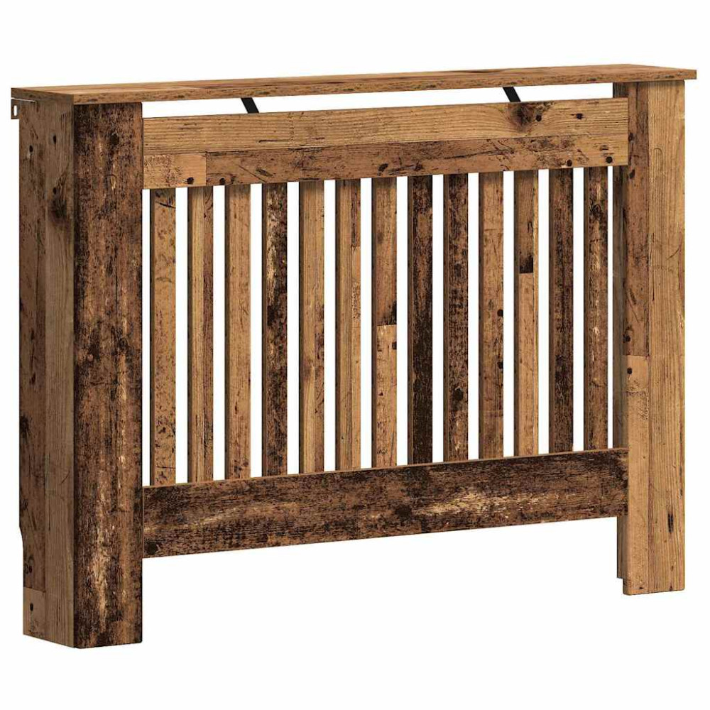 Produktbild för Radiatorlock Gammalt trä 112 x 19 x 81,5 cm Konstruerat trä