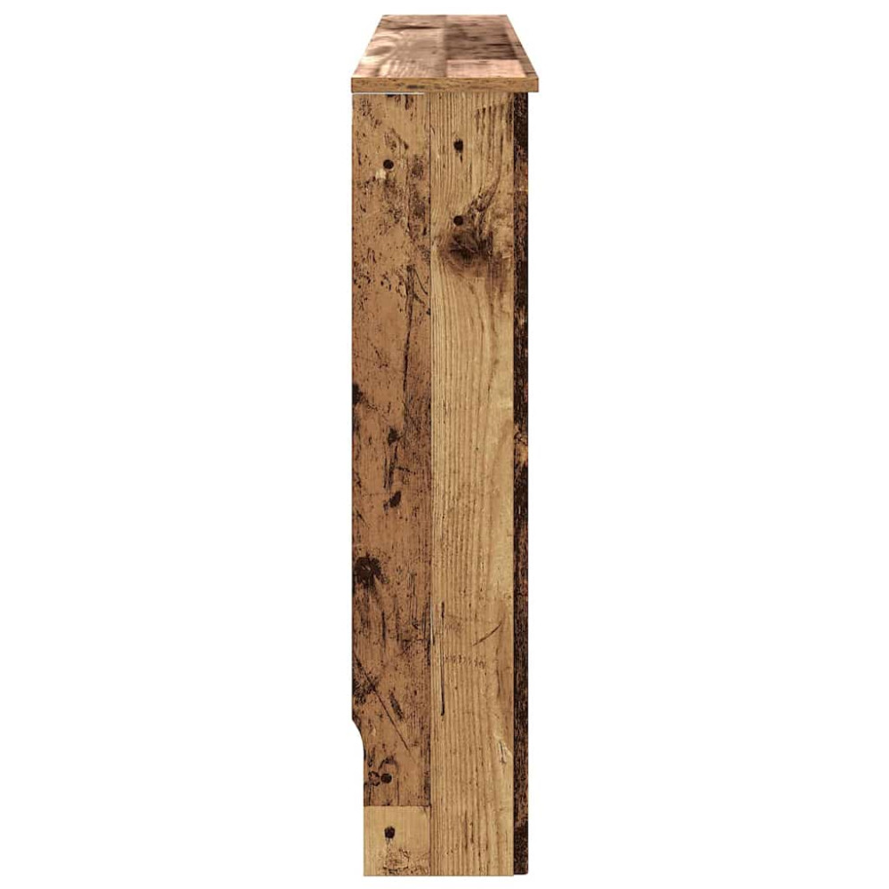 Produktbild för Radiatorlock Gammalt trä 112 x 19 x 81,5 cm Konstruerat trä