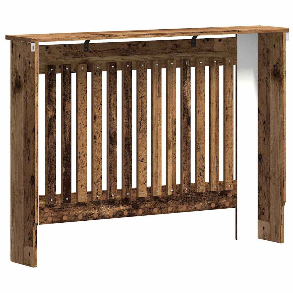 Produktbild för Radiatorlock Gammalt trä 112 x 19 x 81,5 cm Konstruerat trä