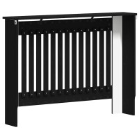 Produktbild för Radiatorlock Svart Ek 112 x 19 x 81,5 cm Konstruerat trä