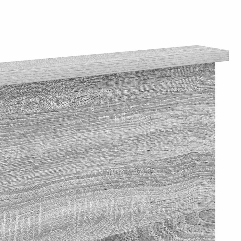 Produktbild för Huvudgavel med huvudgavel Grå Sonoma 200 cm Konstruerat trä